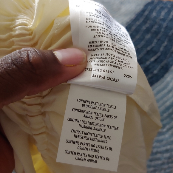 alexander mcqueen Women's Shirt Dress Cream EU 46 US 12 100% Silk - Picture 6 of 6